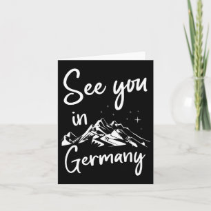 See You In Germany Hiking Vacation Ski Card