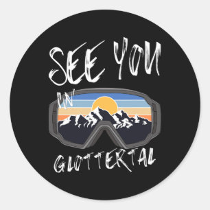 See You In Glottertal Germany Vacation Ski Classic Round Sticker