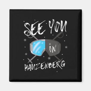 See You In Hauzenberg Germany Vacation Ski Goggles Magnet