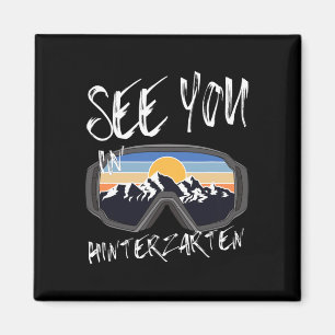See You In Hinterzarten Germany Vacation Ski Goggl Magnet
