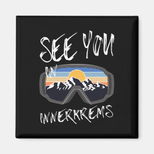 See You In Innerkrems Kärnten Vacation Ski Goggles Magnet