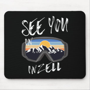 See You In Inzell Germany Vacation Ski Goggles Mouse Pad