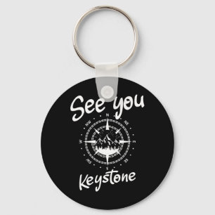 See You In Keystone Usa Vacation Ski Comp  Key Ring