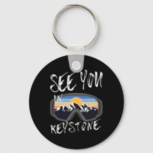 See You In Keystone Usa Vacation Ski Goggles Key Ring