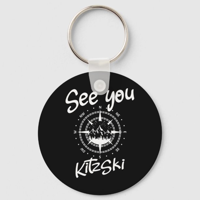 See You In Kitzski Tyrol Comp Ski Austria Vacation Key Ring (Front)