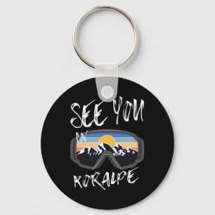 See You In Koralpe Kärnten Vacation Ski Goggles Key Ring