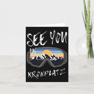 See You In Kronplatz Hiking Italy Vacation Ski Gog Card