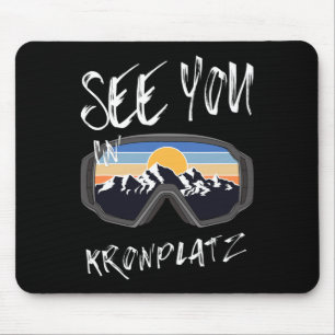 See You In Kronplatz Hiking Italy Vacation Ski Gog Mouse Pad