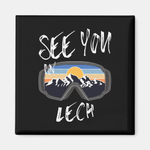 See You In Lech Vorarlberg Vacation Ski Goggles  Magnet