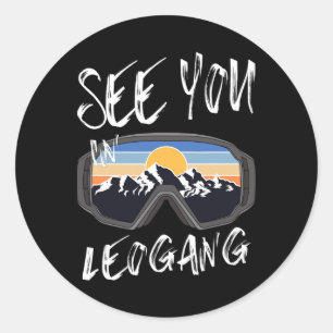 See You In Leogang Sheimerburger Land Vacation Ski Classic Round Sticker