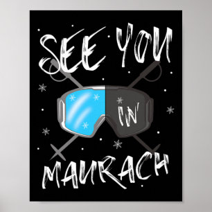 See You In Maurach Tyrol Vacation Ski Poster