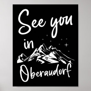 See You In Oberaudorf Germany Vacation Ski  Poster