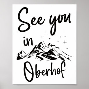 See You In Oberhof Germany Vacation Ski Poster