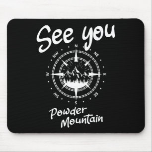See You In Powder Mountain Usa Vacation Ski Comp 1 Mouse Pad
