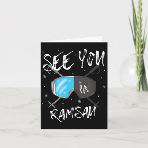 See You In Ramsau Germany Vacation Ski Goggles  Card