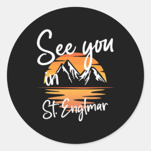 See You In St. Englmar Germany Vacation Ski Classic Round Sticker