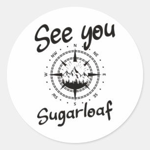 See You In Sugarloaf Usa Vacation Ski Comp 1 Classic Round Sticker