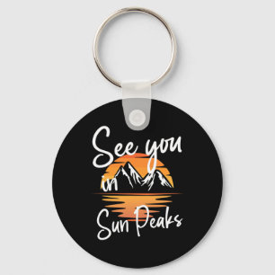 See You In Sun Peaks Vacation Ski Key Ring