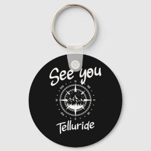 See You In Telluride Usa Vacation Ski Comp Key Ring