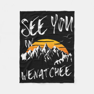 See You In Wenatchee Usa Vacation Ski 1  Fleece Blanket