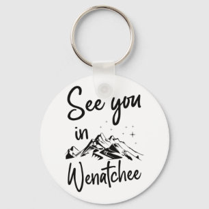 See You In Wenatchee Usa Vacation Ski 2 Key Ring