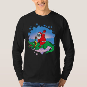 See You Later Alligator Riding Santa T-Shirt