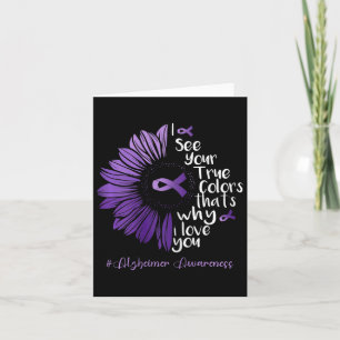 See Your True Colour Alzheimerheimer Sunflower Hop Card