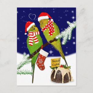 Seed Cake Christmas Postcard
