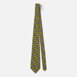 Seed Field at Sunrise by Vincent van Gogh Tie