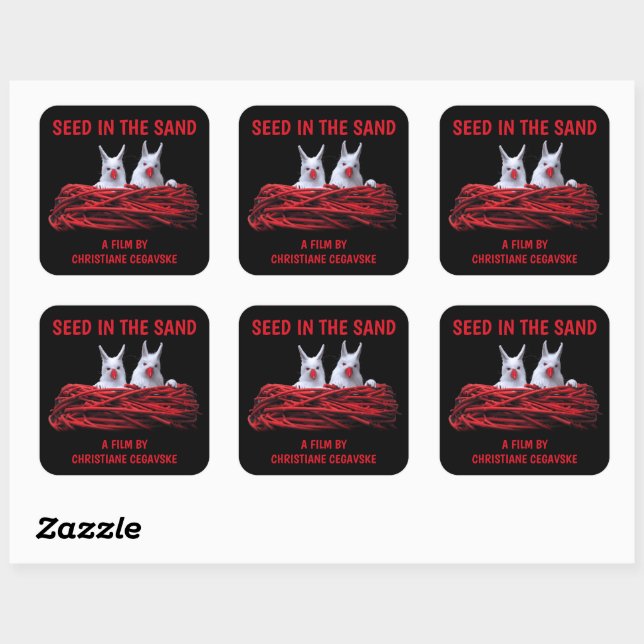 Seed in the Sand Square Sticker (Sheet)