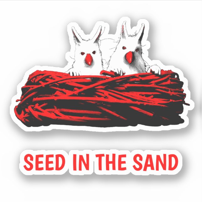 Seed in the Sand Vinyl Sticker (Front)