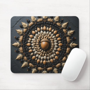 Seed Mandala Macro Mouse Pad