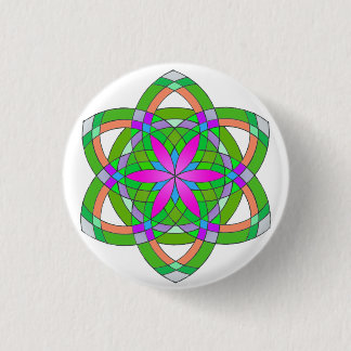 Seed of life 3 cm round badge