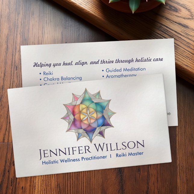 Seed of life in Lotus Flower Business Card (Creator Uploaded)