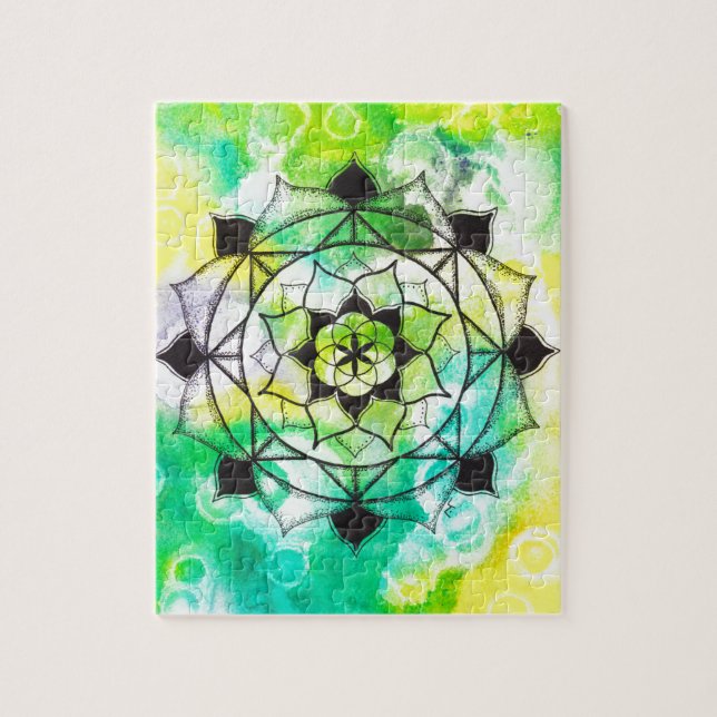 Seed of Life Mandala Jigsaw Puzzle (Vertical)