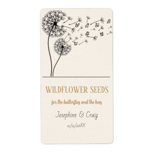 Seed Packet Labels Wedding Favours