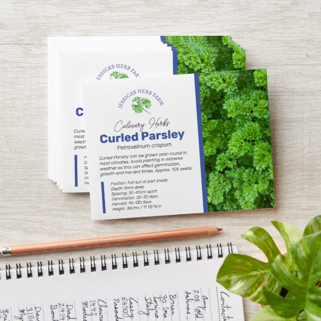 Seed packet Parsley or other seeds for sale Envelope (Stacked)