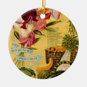 Seed Variety Ceramic Ornament
