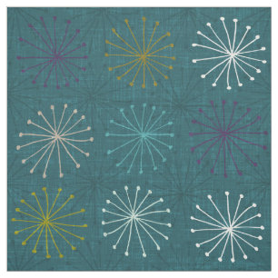 seedheads peacock fabric