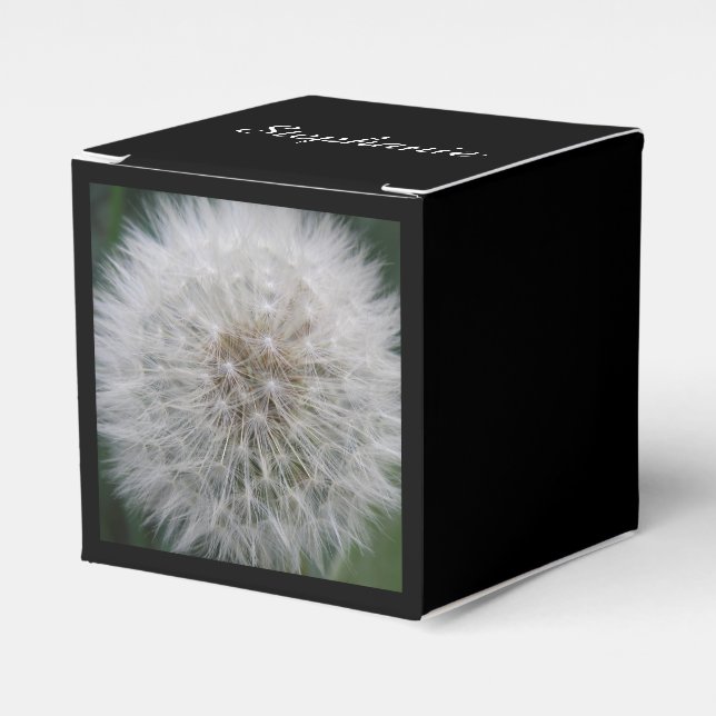 Seeding Dandelion Flower Custom Favour Box (Front Side)