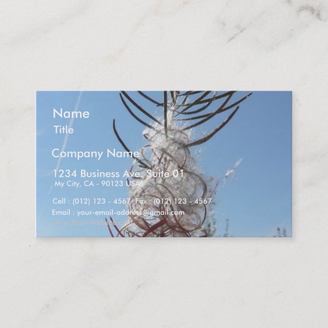 Seeding Flower Business Card (Front)
