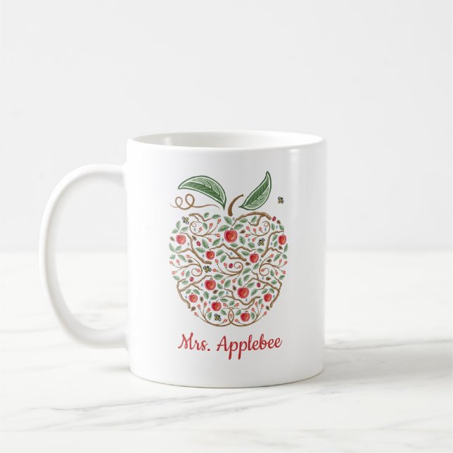 Seeds of Knowledge Teacher's Apple Coffee Mug (Left)