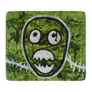 Seedy Pete Skull Monster Orig Art Cutting Board