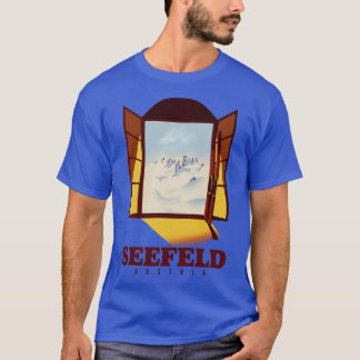 Seefeld Austria Ski poster T-Shirt