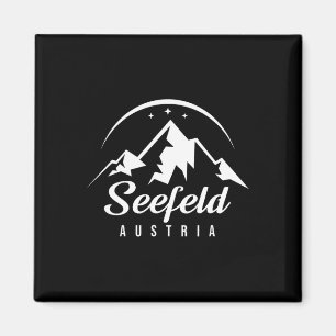 Seefeld Austria Ski Resort Skiing Snowboarding Sou Magnet