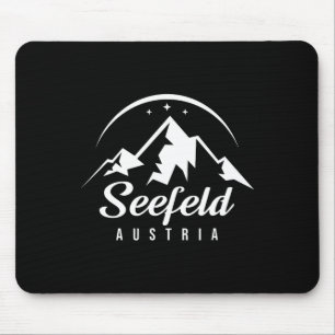 Seefeld Austria Ski Resort Skiing Snowboarding Sou Mouse Pad