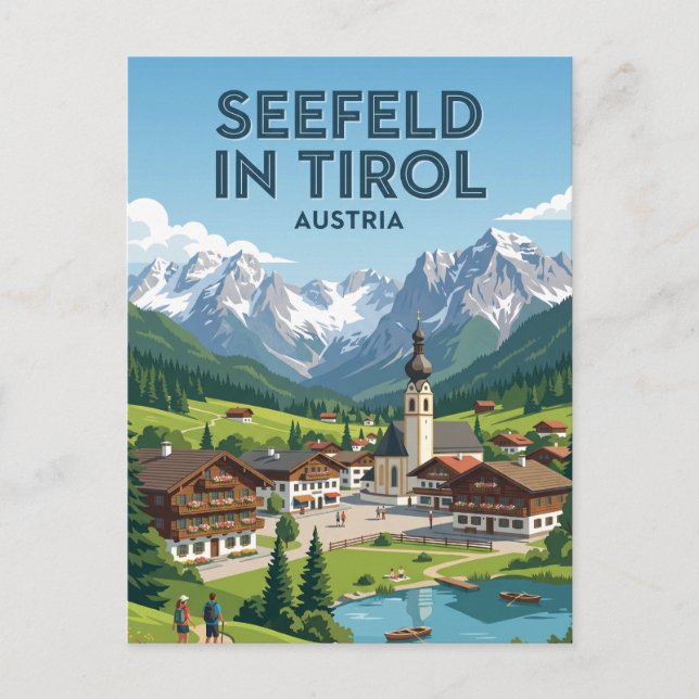 Seefeld in Tirol Austria Postcard (Front)