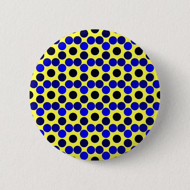 Seeing Dots Black and Blue BUTTON (Front)