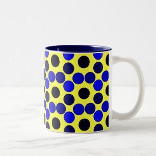 Seeing Dots Black and Blue COFFEE MUG