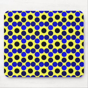 Seeing Dots Black and Blue MOUSEPAD